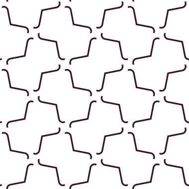 Soyut geometrik süslemeli vektör deseni. Kusursuz tasarım dokusu.