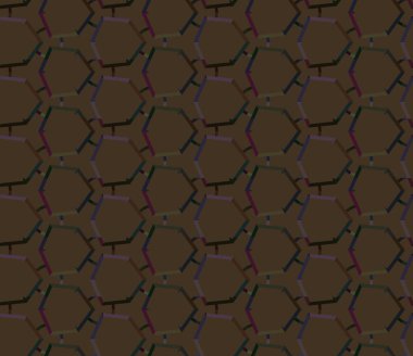 Geometrik süslemeli vektör deseni. Kusursuz tasarım dokusu.