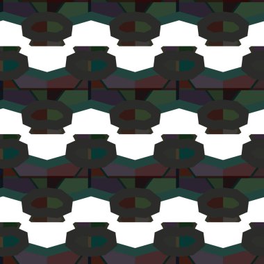 Geometrik süslemeli vektör deseni. Kusursuz tasarım dokusu.