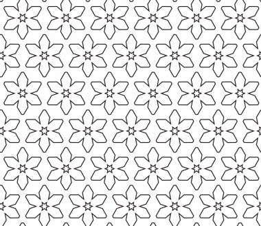 Geometrik süslemeli vektör deseni. Kusursuz tasarım dokusu.