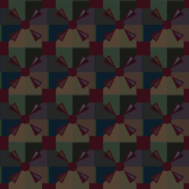 Geometrik süslemeli vektör deseni. Kusursuz tasarım dokusu. 