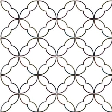 Modern geometrik vektör tasarımı, kusursuz desen çizimi