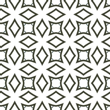 Geometrik süslemeli vektör deseni. Kusursuz tasarım dokusu.