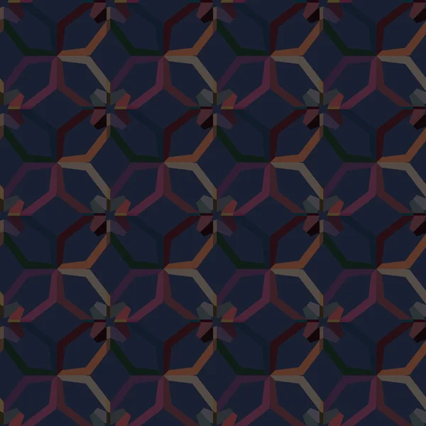 Patrón Vectorial Ornamental Geométrico Textura Diseño Sin Costuras — Archivo Imágenes Vectoriales