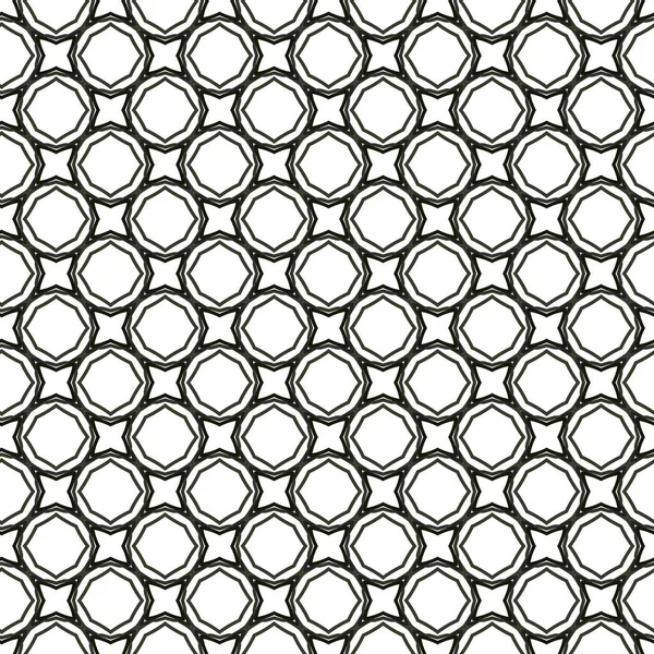 Geometrik Süslemeli Vektör Deseni Kusursuz Tasarım Dokusu — Stok Vektör