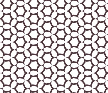 Soyut geometrik süslemeli vektör deseni. Kusursuz tasarım dokusu.