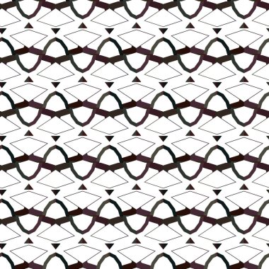 Geometrik süslemeli vektör deseni. Kusursuz tasarım dokusu.