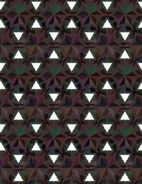 Geometrik süslemeli vektör deseni. Kusursuz tasarım dokusu. 