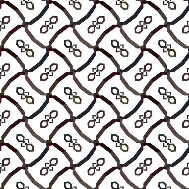 Soyut geometrik süslemeli vektör deseni. Kusursuz tasarım dokusu.