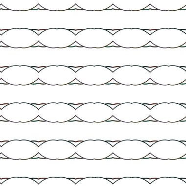Geometrik süslemeli vektör deseni. Kusursuz tasarım dokusu. 