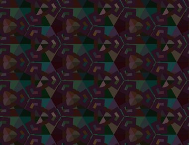 Geometrik süslemeli vektör deseni. Kusursuz tasarım dokusu.