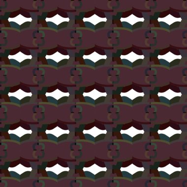 Geometrik süslemeli vektör deseni. Kusursuz tasarım dokusu.