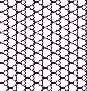 Geometrik süslemeli vektör deseni. Kusursuz tasarım dokusu.