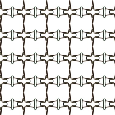 Geometrik süslemeli vektör deseni. Kusursuz tasarım dokusu.