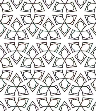 Modern geometrik vektör tasarımı, kusursuz desen çizimi