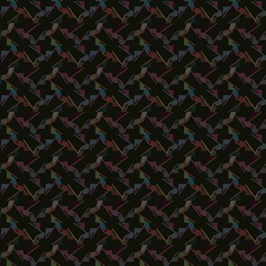 Geometrik süslemeli vektör deseni. Kusursuz tasarım dokusu. 