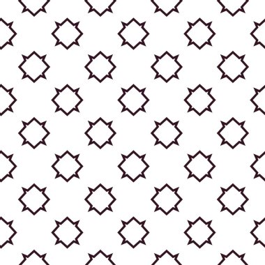Geometrik süslemeli vektör deseni. Kusursuz tasarım dokusu.
