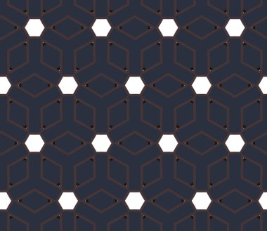 Geometrik süslemeli vektör deseni. Kusursuz tasarım dokusu. 