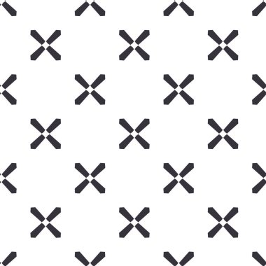 Geometrik süslemeli vektör deseni. Kusursuz tasarım dokusu.