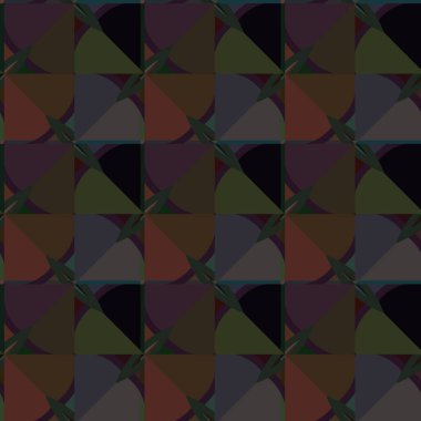 Geometrik süslemeli kusursuz desen. vektör illüstrasyonu