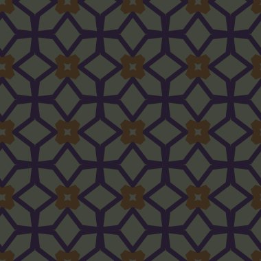 Geometrik süslemeli vektör deseni. Kusursuz tasarım dokusu.