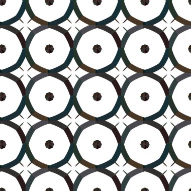 Geometrik süslemeli vektör deseni. Kusursuz tasarım dokusu.