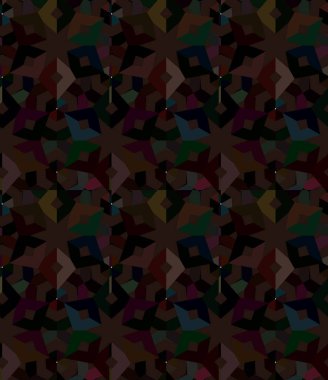 Geometrik süslemeli vektör deseni. Kusursuz tasarım dokusu.