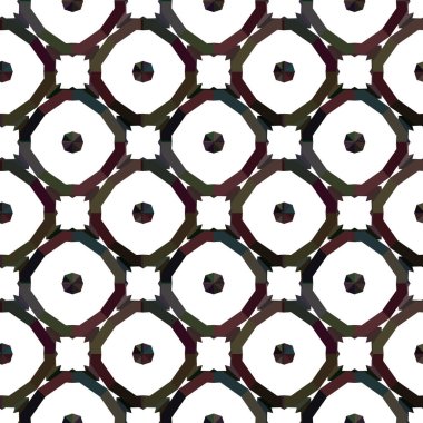 Geometrik süslemeli vektör deseni. Kusursuz tasarım dokusu.
