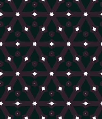 Geometrik süslemeli vektör deseni. Kusursuz tasarım dokusu.