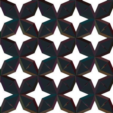 Modern geometrik vektör tasarımı, kusursuz desen çizimi