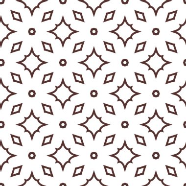 Geometrik süslemeli vektör deseni. Kusursuz tasarım dokusu.