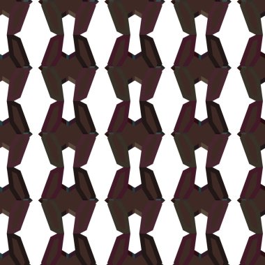 Geometrik süslemeli vektör deseni. Kusursuz tasarım dokusu. 