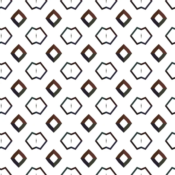 Patrón Sin Costuras Con Ornamento Geométrico Ilustración Vectorial — Archivo Imágenes Vectoriales