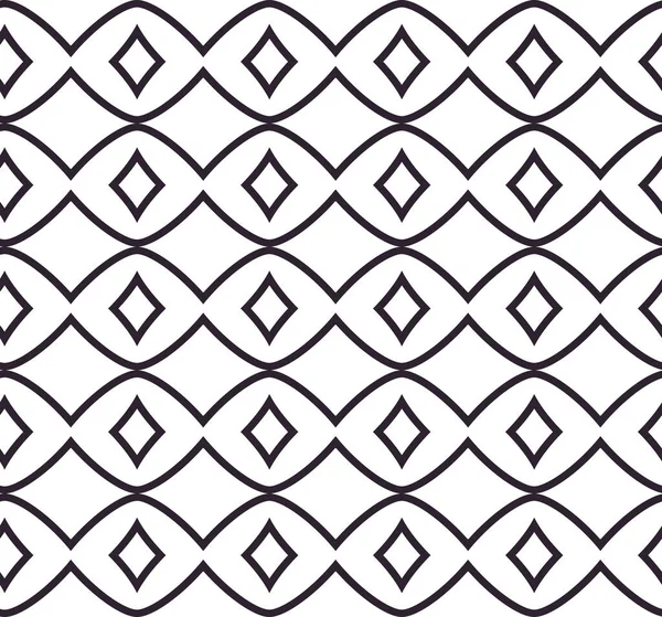 Geometrisches Ornamentales Vektormuster Nahtlose Design Textur — Stockvektor