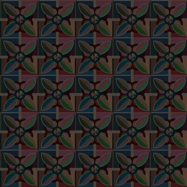 Patrón Vectorial Ornamental Geométrico Textura Diseño Sin Costuras — Archivo Imágenes Vectoriales