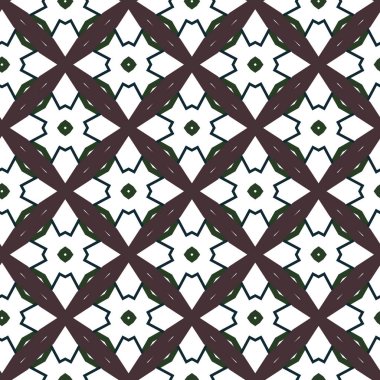 Geometrik süslemeli vektör deseni. Kusursuz tasarım dokusu. 