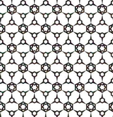 Tasarımınız için soyut elementlerle kusursuz desenlerin vektör çizimi