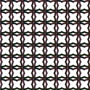 Geometrik süslemeli vektör deseni. Kusursuz tasarım dokusu.