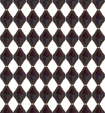 Soyut geometrik süslemeli vektör deseni. Kusursuz tasarım dokusu.