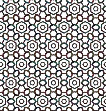 Geometrik şekillerin kusursuz deseni. vektör illüstrasyonu