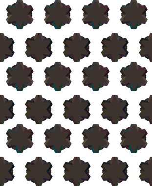 Geometrik süslemeli vektör deseni. Kusursuz tasarım dokusu.