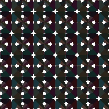 Geometrik süslemeli vektör deseni. Kusursuz tasarım dokusu.