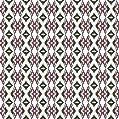 Geometrik süslemeli vektör deseni. Kusursuz tasarım dokusu.