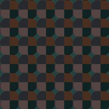 Geometrik süslemeli vektör deseni. Kusursuz tasarım dokusu.