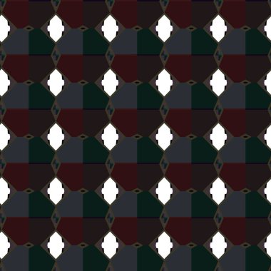 Geometrik süslemeli vektör deseni. Kusursuz tasarım dokusu. 