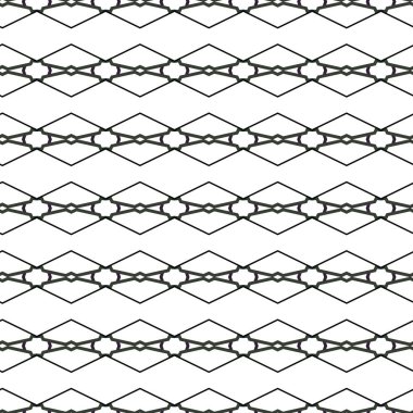 Geometrik süslemeli vektör deseni. Kusursuz tasarım dokusu.