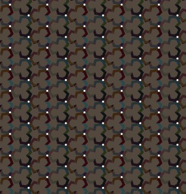 Geometrik süslemeli vektör deseni. Kusursuz tasarım dokusu.