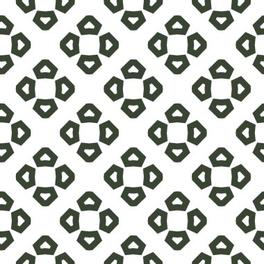 Geometrik süslemeli vektör deseni. Kusursuz tasarım dokusu.