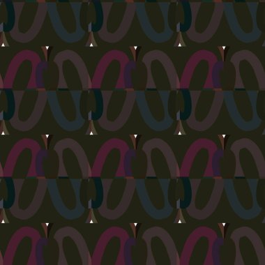 Geometrik süslemeli vektör deseni. Kusursuz tasarım dokusu.