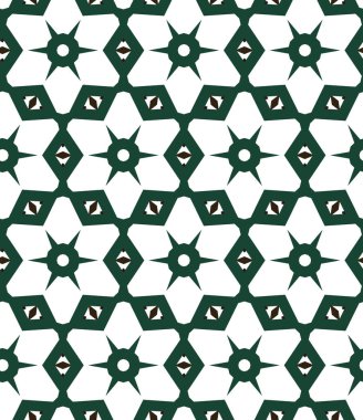 Soyut çiçeklerle kusursuz desen